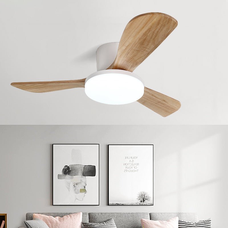 Nordic Wood Panel LED Ceiling Fan - Zovoko