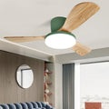 Nordic Wood Panel LED Ceiling Fan - Zovoko