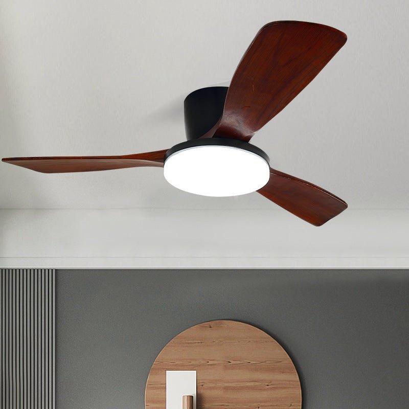 Nordic Wood Panel LED Ceiling Fan - Zovoko