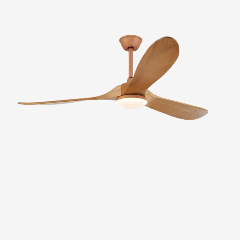 Premium Wood Leaf Fan With Light - Zovoko