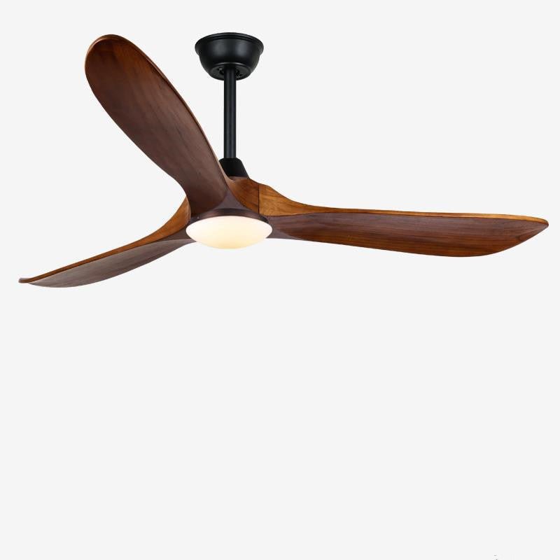 Premium Wood Leaf Fan With Light - Zovoko