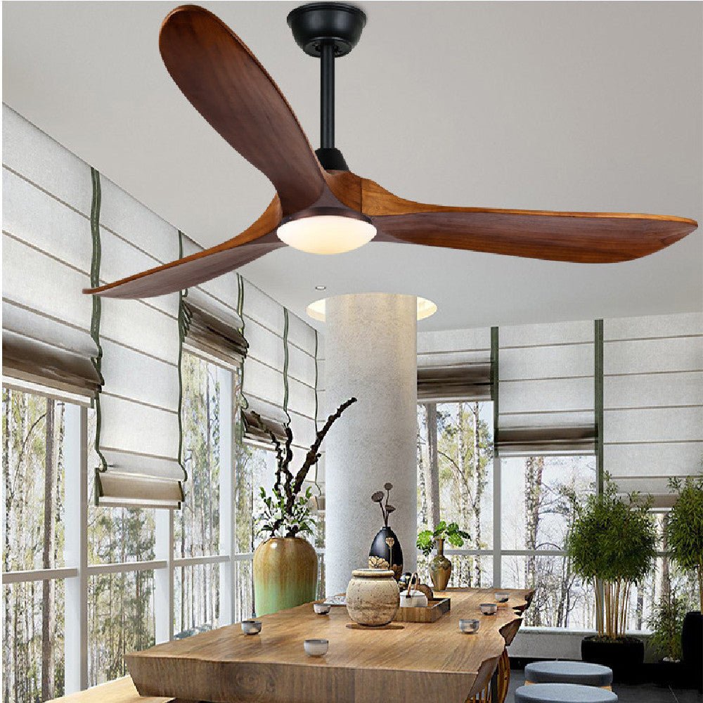 Wood Variable Frequency Fan Lamp - Zovoko